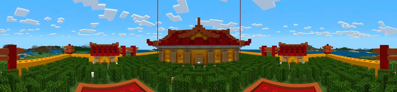Panorama of the Minecraft Bedrock Marketplace product Ninja Base created by In Mine.