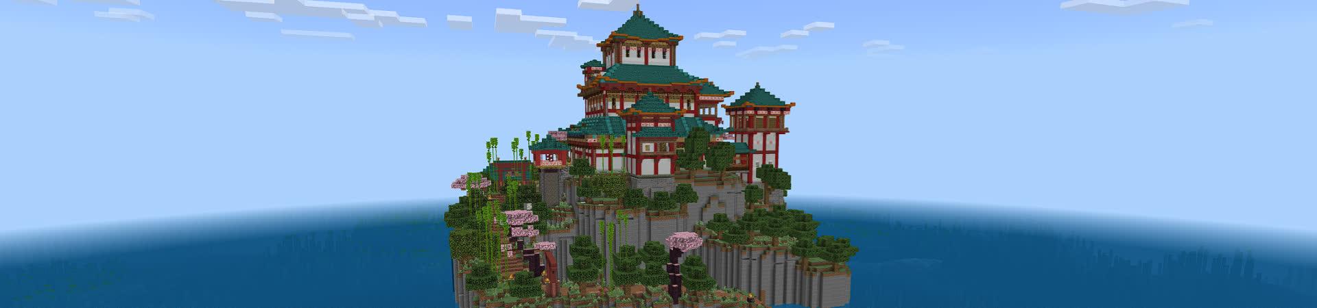 Panorama of the Minecraft Bedrock Marketplace product Ninja Temple created by In Mine.