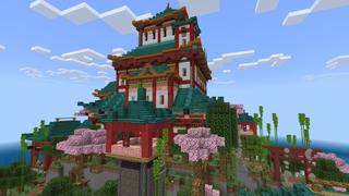 Screenshot of the Minecraft Bedrock Marketplace product Ninja Temple created by In Mine.