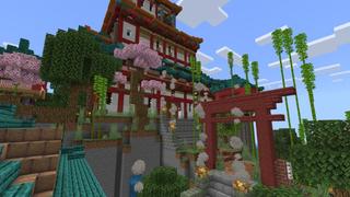 Screenshot of the Minecraft Bedrock Marketplace product Ninja Temple created by In Mine.