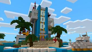 Screenshot of the Minecraft Bedrock Marketplace product Noob Pro God Houses created by In Mine.