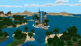 Screenshot of the Minecraft Bedrock Marketplace product Noob Pro God Houses created by In Mine.