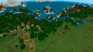 Screenshot of the Minecraft Bedrock Marketplace product Noob Pro God Houses created by In Mine.