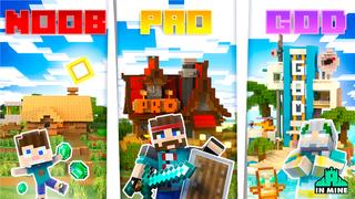 Thumbnail of the Minecraft Bedrock Marketplace product Noob Pro God Houses created by In Mine.