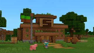 Screenshot of the Minecraft Bedrock Marketplace product Noob Pro Hacker Schools created by In Mine.