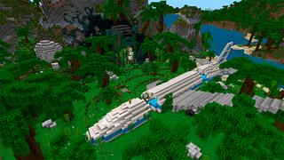 Screenshot of the Minecraft Bedrock Marketplace product Plane Crash created by In Mine.