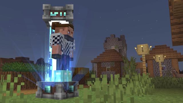 Screenshot of the Minecraft Bedrock Marketplace product Portal Chests created by In Mine.
