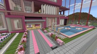 Screenshot of the Minecraft Bedrock Marketplace product Safest Cherry Mansion created by In Mine.