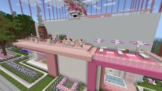 Screenshot of the Minecraft Bedrock Marketplace product Safest Cherry Mansion created by In Mine.