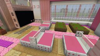 Screenshot of the Minecraft Bedrock Marketplace product Safest Cherry Mansion created by In Mine.