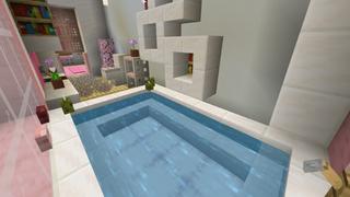 Screenshot of the Minecraft Bedrock Marketplace product Safest Cherry Mansion created by In Mine.