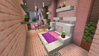 Screenshot of the Minecraft Bedrock Marketplace product Safest Cherry Mansion created by In Mine.