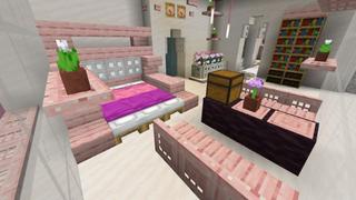 Screenshot of the Minecraft Bedrock Marketplace product Safest Cherry Mansion created by In Mine.