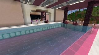 Screenshot of the Minecraft Bedrock Marketplace product Safest Cherry Mansion created by In Mine.