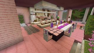 Screenshot of the Minecraft Bedrock Marketplace product Safest Cherry Mansion created by In Mine.