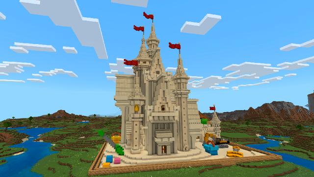 Screenshot of the Minecraft Bedrock Marketplace product Sand Castle Base created by In Mine.