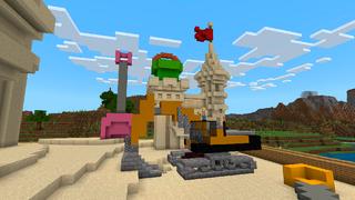 Screenshot of the Minecraft Bedrock Marketplace product Sand Castle Base created by In Mine.