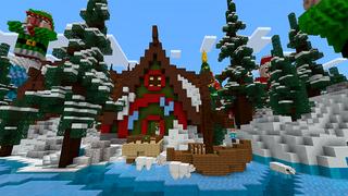 Screenshot of the Minecraft Bedrock Marketplace product Santa Lucky Island created by In Mine.