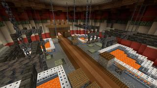 Screenshot of the Minecraft Bedrock Marketplace product Santa Secret Base created by In Mine.