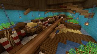Screenshot of the Minecraft Bedrock Marketplace product Santa Secret Base created by In Mine.