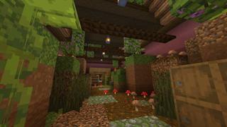 Screenshot of the Minecraft Bedrock Marketplace product Secret Witch Base created by In Mine.