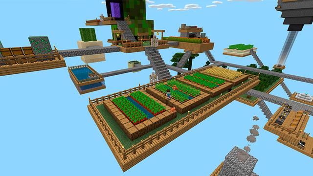 Screenshot of the Minecraft Bedrock Marketplace product Skyblock But All Is Done created by In Mine.