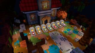 Screenshot of the Minecraft Bedrock Marketplace product Skyblock Halloween created by In Mine.