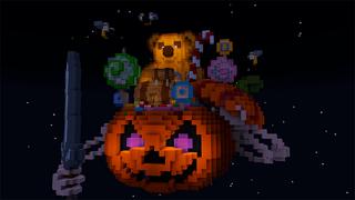 Screenshot of the Minecraft Bedrock Marketplace product Skyblock Halloween created by In Mine.