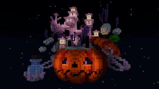 Screenshot of the Minecraft Bedrock Marketplace product Skyblock Halloween created by In Mine.