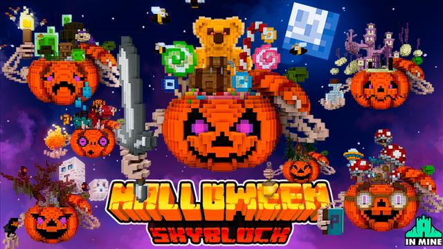Thumbnail of the Minecraft Bedrock Marketplace product Skyblock Halloween created by In Mine.