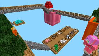 Screenshot of the Minecraft Bedrock Marketplace product Skyblock Ninja created by In Mine.