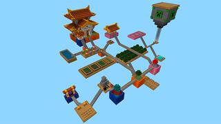 Screenshot of the Minecraft Bedrock Marketplace product Skyblock Ninja created by In Mine.