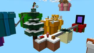 Screenshot of the Minecraft Bedrock Marketplace product Skyblock Santa Holiday created by In Mine.