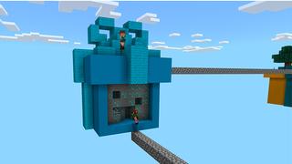 Screenshot of the Minecraft Bedrock Marketplace product Skyblock Santa Holiday created by In Mine.