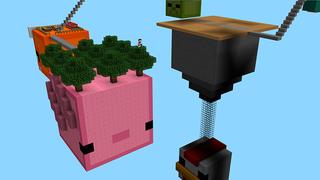Screenshot of the Minecraft Bedrock Marketplace product Skyblock Survival Mob Heads created by In Mine.