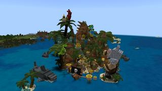 Screenshot of the Minecraft Bedrock Marketplace product Treasure Island created by In Mine.
