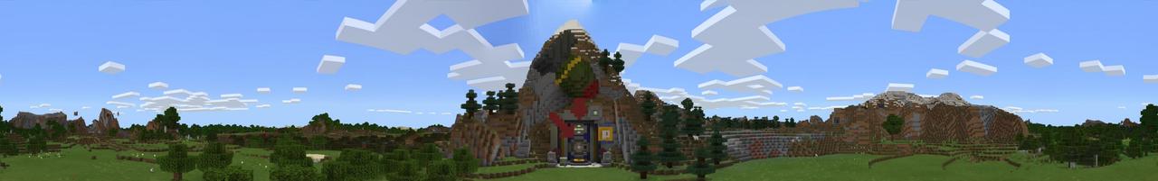 Panorama of the Minecraft Bedrock Marketplace product Underground Shelter created by In Mine.