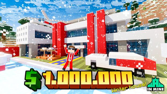 Thumbnail of the Minecraft Bedrock Marketplace product $1,000,000 Winter House created by In Mine.