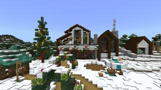 Screenshot of the Minecraft Bedrock Marketplace product Winter Holidays House created by In Mine.