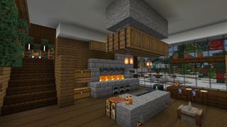 Screenshot of the Minecraft Bedrock Marketplace product Winter Holidays House created by In Mine.