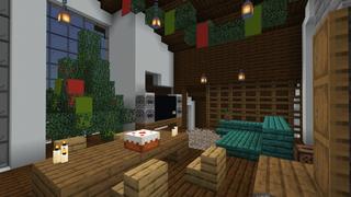 Screenshot of the Minecraft Bedrock Marketplace product Winter Holidays House created by In Mine.