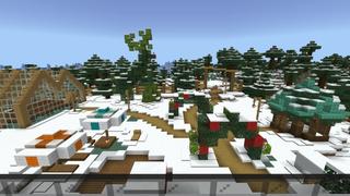 Screenshot of the Minecraft Bedrock Marketplace product Winter Holidays House created by In Mine.