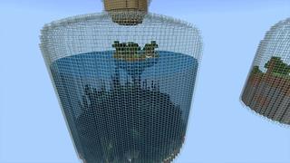 Screenshot of the Minecraft Bedrock Marketplace product Advanced World in a Jar created by inPixel.