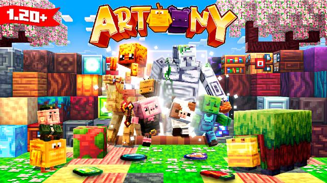 Thumbnail of the Minecraft Bedrock Marketplace product Artoony Resource Pack created by inPixel.