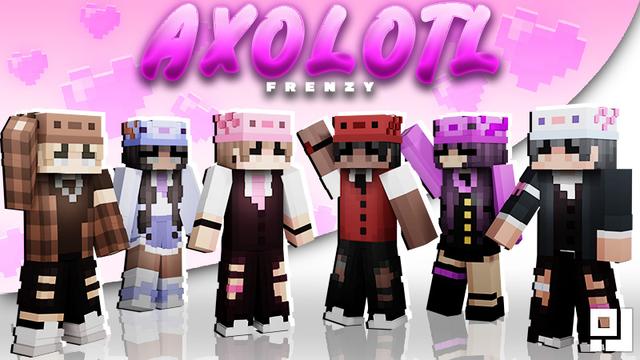 Thumbnail of the Minecraft Bedrock Marketplace product Axolotl Frenzy created by inPixel.