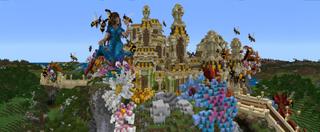 Panorama of the Minecraft Bedrock Marketplace product Bee Kingdom created by inPixel.