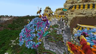 Screenshot of the Minecraft Bedrock Marketplace product Bee Kingdom created by inPixel.