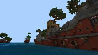 Screenshot of the Minecraft Bedrock Marketplace product Boats Biomes created by inPixel.