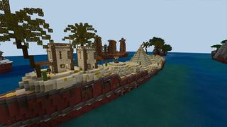 Screenshot of the Minecraft Bedrock Marketplace product Boats Biomes created by inPixel.