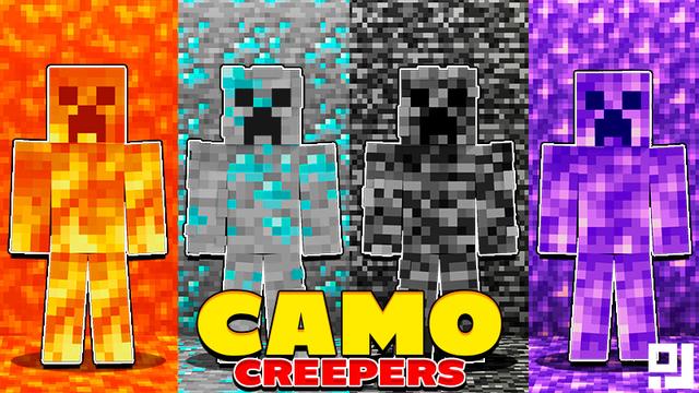 Thumbnail of the Minecraft Bedrock Marketplace product Camo Creepers created by inPixel.